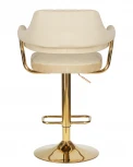 Стул барный DOBRIN CHARLY GOLD (бежевый велюр (MJ9-10)) 5019_Golden-LM 5019_Golden-LM, цвет сиденья бежевый (MJ9-10), основания золото