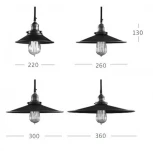 Подвесной светильник (люстра) Loft Cone Pendant 22 ImperiumLoft 74716-22 (74716-22) (220V, на проводе, круглые)