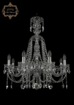 Подвесная люстра Art Classic 11.12 11.12.8.240.XL-78.Cr.Sp (220V, хрусталь, на цепи, подсвечник, свеча)