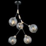 Потолочная люстра на штанге ILLUMICO IL0263-5PSQ-79 BK AB (220V)