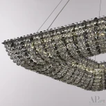 Подвесная люстра светодиодная APL LED Sicilia SH503.0.60.R.Ni.4000.Clear.731 (220V, хрусталь, на тросе)