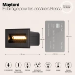 Подсветка для лестниц и ступеней встраиваемая Maytoni Bosca O045SL-L3B3K (LED, 220V, IP65)