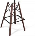 Стул барный Sheffilton SHT-ST35/S80 латте/темный орех/черный муар