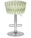 Стул барный DOBRIN MARCEL (пудрово-мятный велюр (MJ9-87))