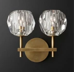 Бра Rh Boule De Cristal Double Sconce Brass ImperiumLoft 44,233 (73769-22) (220V, шарики)