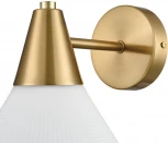 Бра Lumion Corne 8113/1W латунь/белый, металл/стекло E27 1*60W 220V