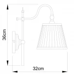Бра Arte Lamp Seville A1509AP-1PB (220V)