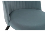 Стул Woodville на металлокаркасе Gabi 1 light blue / black 15109