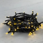 Гирлянда Нить 10м золотой, 75 LED, провод черный каучук, IP65 Laitcom LL75-1-2GL