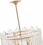 Подвесная люстра хрустальная на штанге Arte Milano Sorrento-2409 372409/6/350/470 GD (220V)