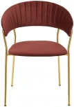 Стул Turin терракотовый с золотыми ножками Bradex Home FR 0914