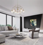 Подвесная люстра Newport 4500 4506+3/C gold