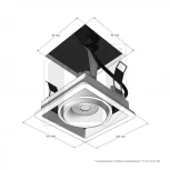 Встраиваемый светильник White/White RAUMBERG Fashion Fashion1WhWh (220V)