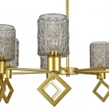 Потолочная люстра на штанге (13025/7R Gold) Indigo Preda V000470 (220V)