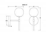 Бра MyFar Robert MR2330-1W (220V, шар)