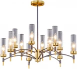 Потолочная люстра на штанге ILLUMICO IL5177-6+6PLS-29 BRASS TUBO (220V)