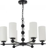 Подвесная люстра ST Luce SL2003 SL2003.403.06 черный/белый E27 6*40W (220V, на цепи)