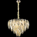 Подвесная люстра каскадная Wertmark Orlanda WE144.15.303 (220V, хрусталь, на цепи)