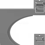 Рамка для одного встраиваемого светильника Lightstar Intero, квадрат, серый