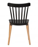 Стул обеденный THEO (ножки светлый бук, цвет черный (B-03))