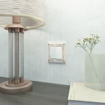 Рамка на 1 пост (белое золото) W0011523 (a050934)