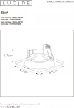 Встраиваемый точечный светильник Lucide Ziva 09924/01/31 (220V, IP44)
