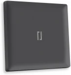 Лицевая панель Ambrella Volt ALFA (Графит Мягкое касание) для 1-клавишных выключателей с подсветкой QUANT AP9020