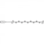 Гирлянда линейная Feron CL571 41646 Звездочки, статичная, 1.8м USB мультиколор