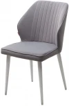 Стул SEATTLE 505-35 Серый, без пальчиковый"/ белый каркас М-City"
