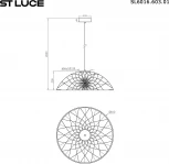 Светильник подвесной ST Luce Bound SL6016.603.01 Красный/Красный LED 1*20W (220V, на проводе)