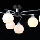 Потолочная люстра на штанге ILLUMICO IL0638-6CSQ-24 CR BK LIBRA (220V)