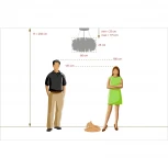 Подвесная люстра MW-Light Аделард 642014601 (LED, 220V, хрусталь, пульт управления, на тросе, круглые)