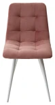 Стул CHILLI-Q розовый #15, велюр / белый каркас, 4 шт/ 1 к