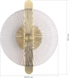 Настенный светильник ST Luce Wasi SL6141.301.01 бронза/прозрачный LED 1*11W 4000K (220V, круглые)