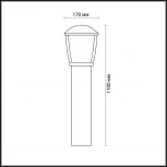 Наземный светильник Odeon Light Tako 4051/1F