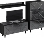 Композиция Kristal 2 ОГОГО (арт.331082), (ЛДСП/Черный)