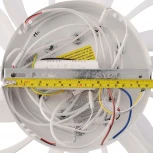 Потолочная люстра светодиодная с пультом ДУ 132W, белый, LED Natali Kovaltseva Fortuna LED LAMPS 81107/6C (регулировка яркости, 220V, цветы)