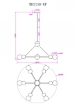 Подвесная люстра MyFar Paulo MR2150-6P (220V, на проводе, шарики)