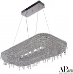 Подвесная люстра светодиодная APL LED Sicilia SH522.0.80.B.Ni.4000 (220V, хрусталь, на тросе)