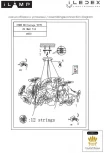 Подвесная люстра iLamp Savage 9070-D600 GD (220V, на тросе, цветы, ветки)