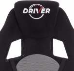 Кресло DRIVER (22) флок/ткань, черный/серый, 35/TW-12 Tetchair 19290