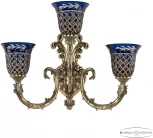 Бра Bohemia Florence 7109B15/2+1/210 GB P2 U Amber-Blue/H-1J