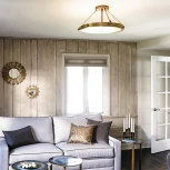 Потолочная люстра на штанге Collier HK-COLLIER-SF-M Hinkley (220V, круглые)