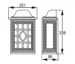 Настенный фонарь уличный Oasis Light 64825L R