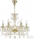 Подвесная люстра Bohemia 105 105/6/165 G (220V, подвески, на цепи, подсвечник, свеча)