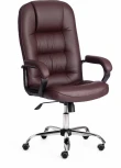 Кресло СН9944 (22) хром кож/зам, коричневый, 36-36 Tetchair 19495