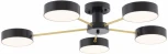 Потолочная люстра светодиодная на штанге Arte Milano Ferrara 252006/5 Bk/Bk (220V, круглые)
