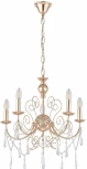 Подвесная люстра Arte Milano AM345620 345620/5 FGD (220V, подвески, на цепи, подсвечник, свеча)