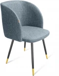 Стул SHT-ST33/S95-1 синий лед/черный муар/золото Sheffilton 7906171901