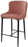 Полубарный стул M-City ARTEMIS BLUVEL-52 PINK (H=65cm), велюр